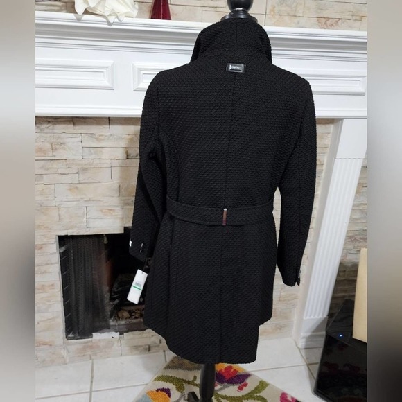 Calvin Klein nubby basketweave‎ shawl collar coat ladies size large new!!! - Picture 3 of 8